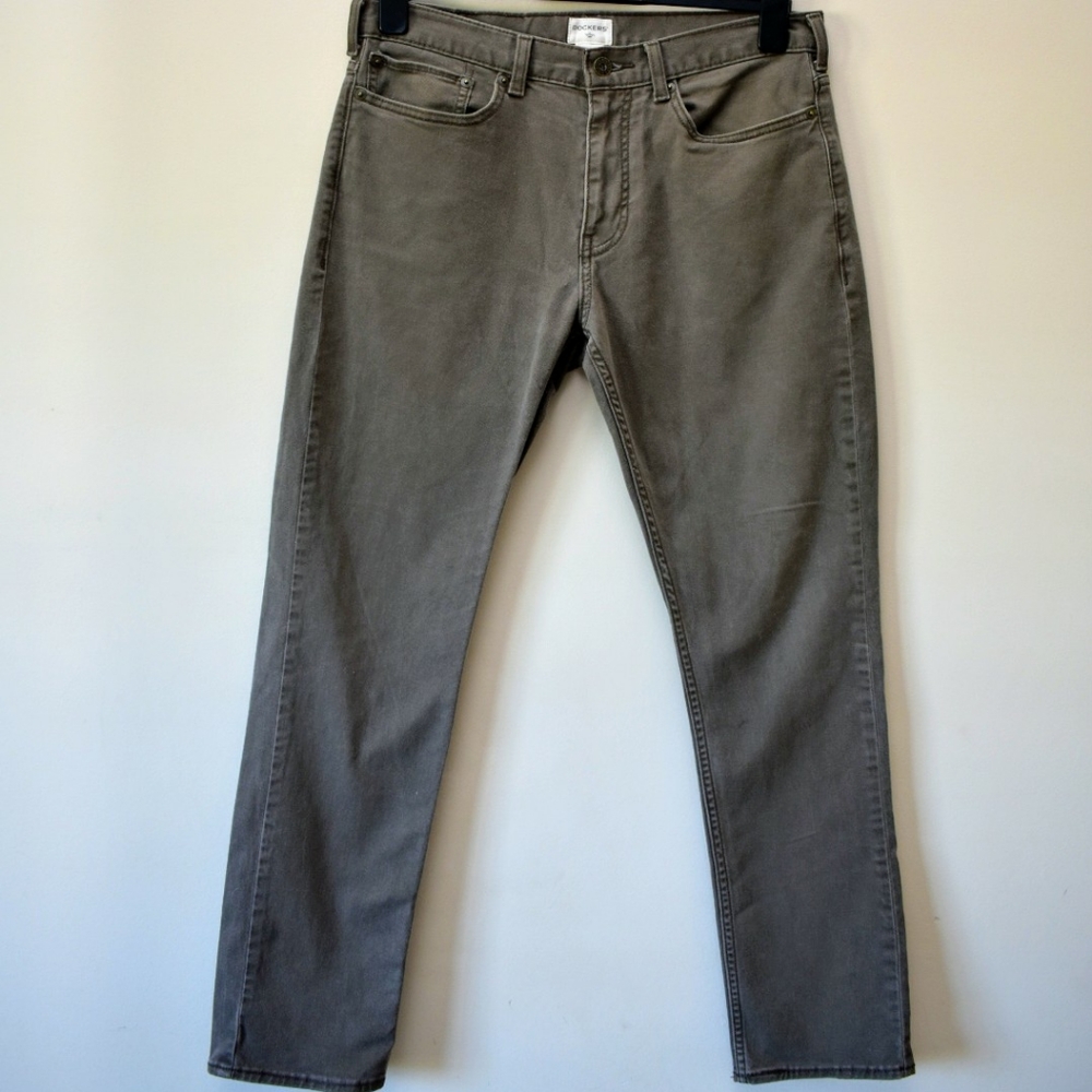 Dockers mens slim fit brown khaki jeans